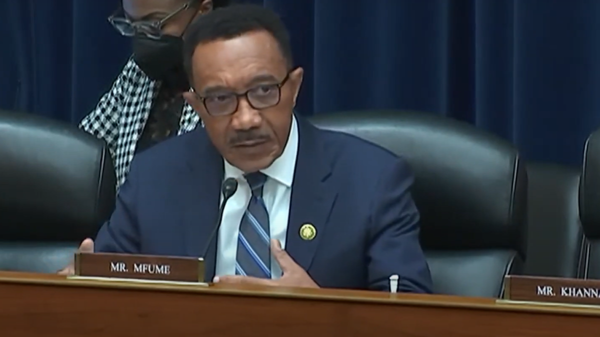 Congressman Mfume Provides Remarks at Committee Hearing
