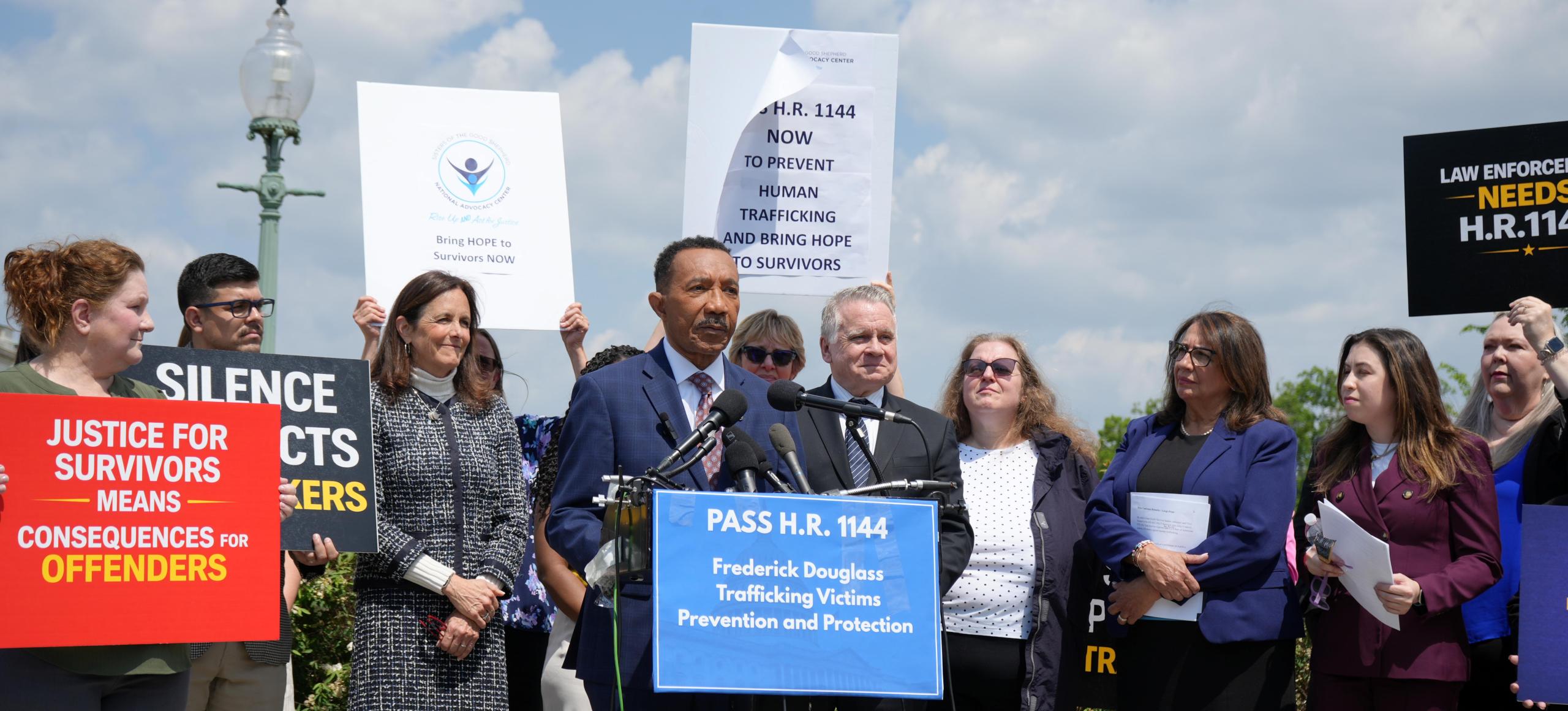 Congressmen Mfume and Smith Advocate for Passing the Frederick Douglass Trafficking Victims Prevention and Reauthorization Act