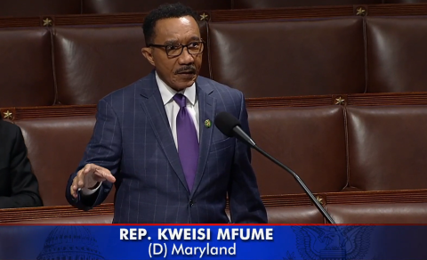 Congressman Mfume speaks on House Floor regarding H.R. 5427. 