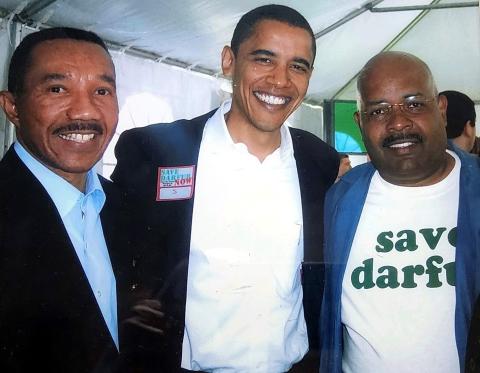 Congressman Mfume and Joe Madison, "The Black Eagle"