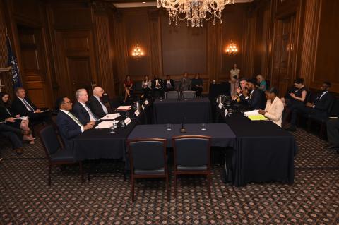 Congressman Mfume, Maryland Delegation, Meet with Mayor Scott and City Officials