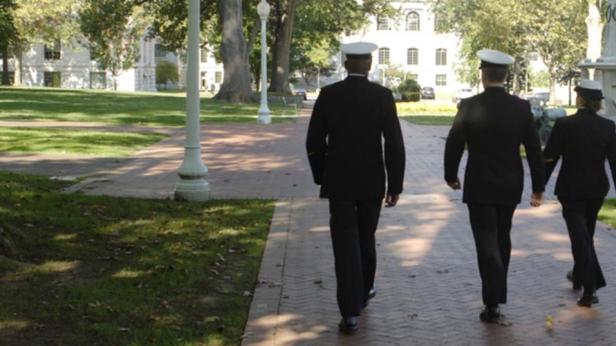 Naval Academy students in Annapolis